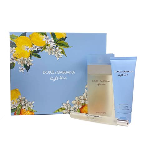 dolce gabbana light blue gift set for her|d&g light blue gift set.